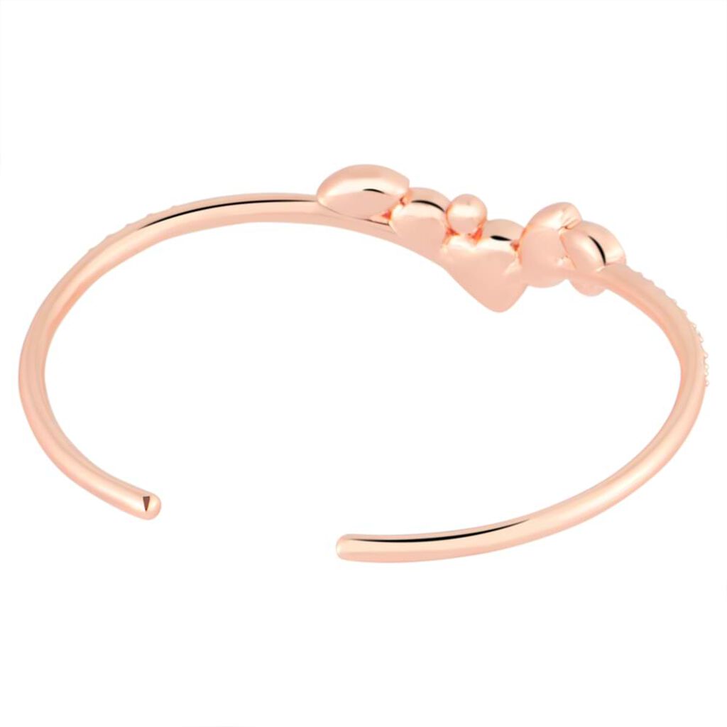 Bangle Violet Ottone Rosa Cristallo - Bracciali Rigidi Donna | Stroili