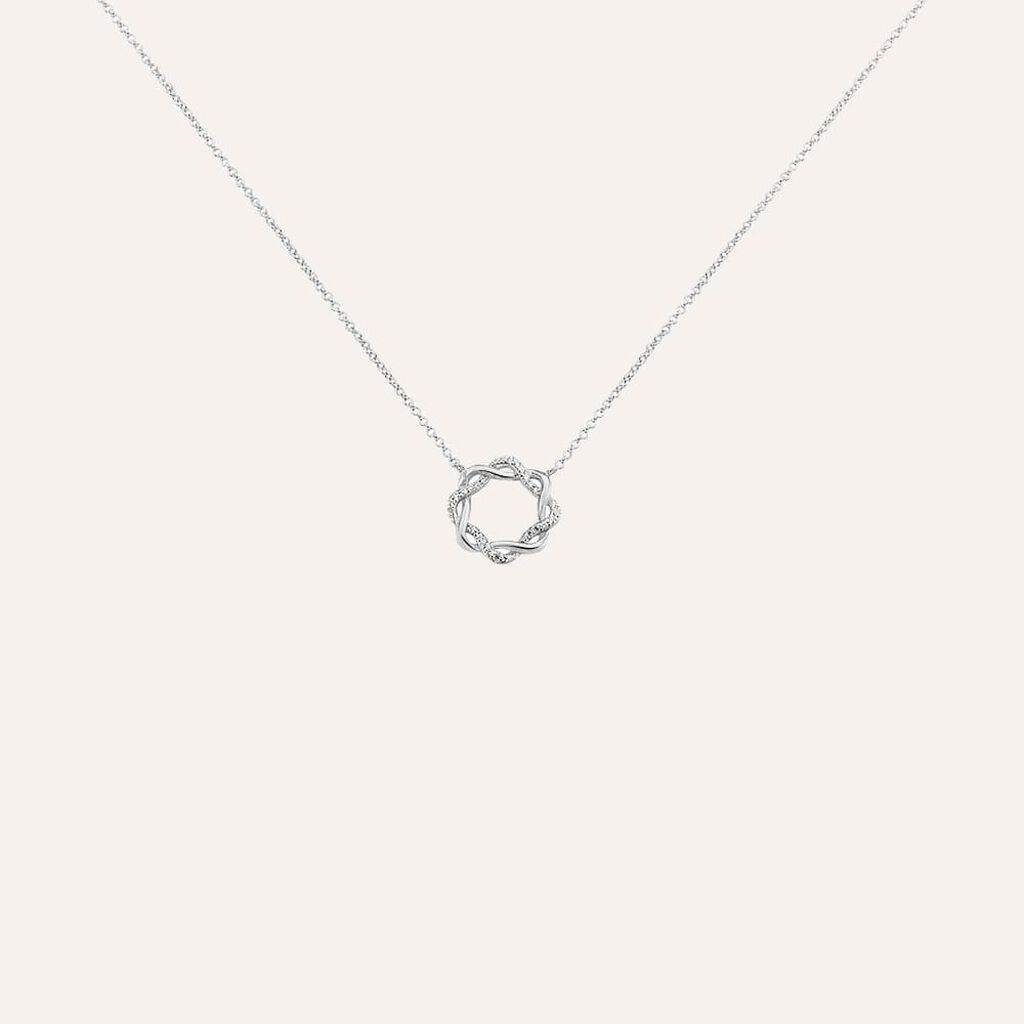 Collana Silver Shine Argento Rodiato Cubic Zirconia