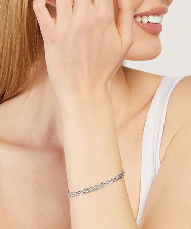 Bracciale Catena Silver Collection Argento Rodiato