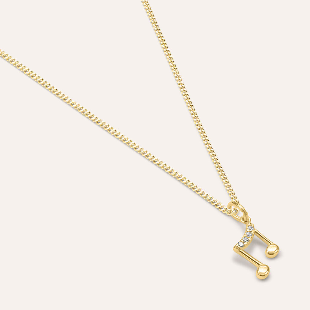 Pendente Po&egrave;me Oro Giallo Cubic Zirconia