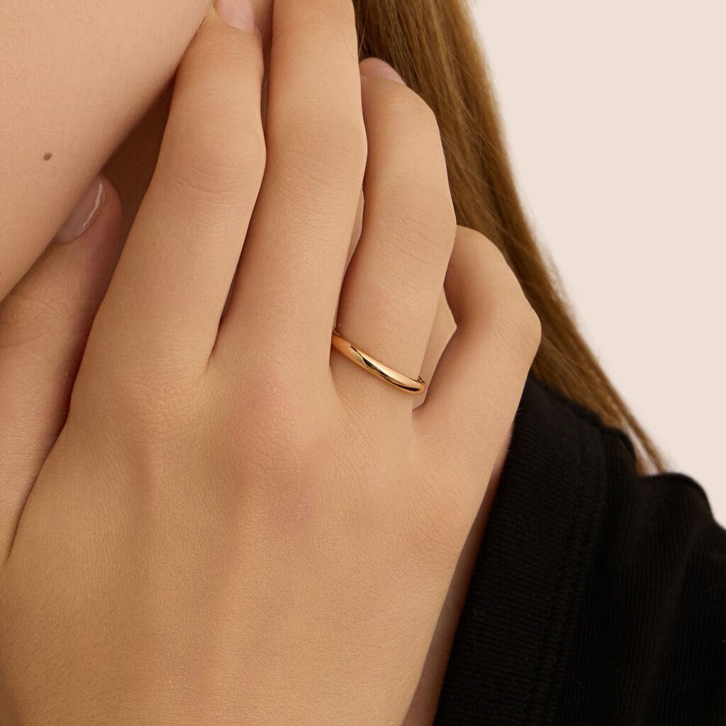 Fede Francesina 2.5 mm Oro Rosa