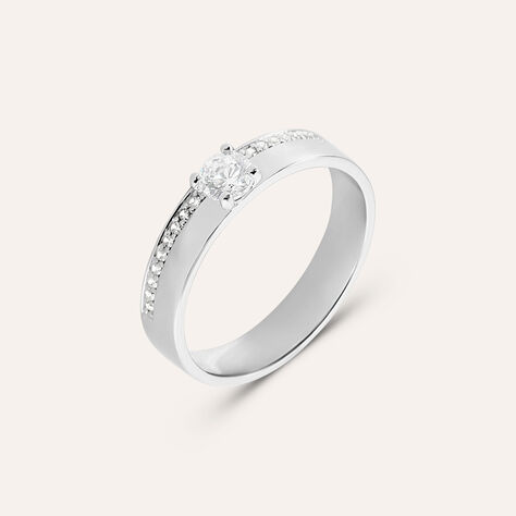 Anello Fascia Silver Elegance Argento Rodiato Cubic Zirconia - Anelli con Pietre Donna | Stroili