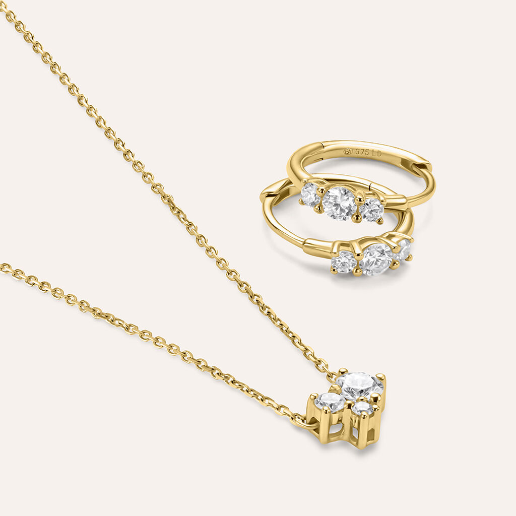 Collana Diamade Glam Oro Giallo Diamante Lab-Grown