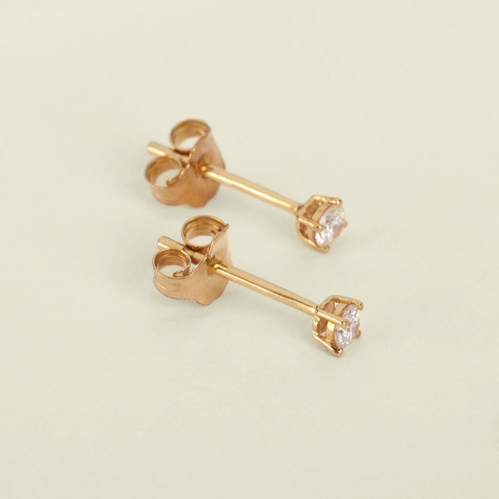 Orecchini Lobo Punto Luce Grace Oro Giallo Diamante