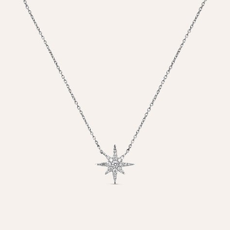 Collana Sophia Oro Bianco Diamante - Collane Donna | Stroili