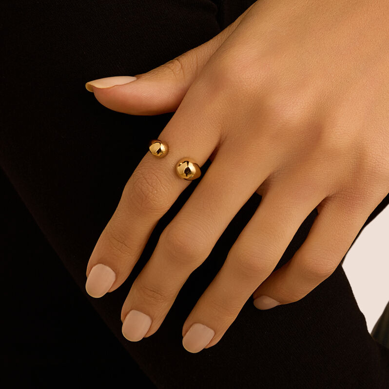 Anello Contrarie Radiance Acciaio Dorato - Anelli Donna | Stroili