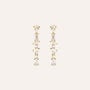 Orecchini Lobo Silver Glow Argento Dorato Cubic Zirconia