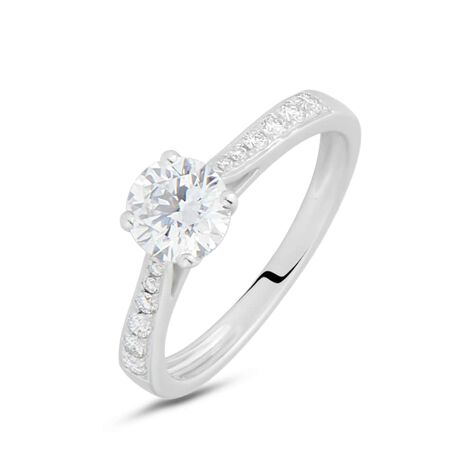 Anello Solitario Diamade Oro Bianco Diamante Lab-Grown - Anelli con Pietre Donna | Stroili