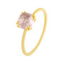 Anello Solitario Amélie Oro Giallo Quarzo