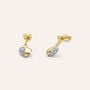 Orecchini Pendenti Crystal Gold Oro Giallo Cristallo