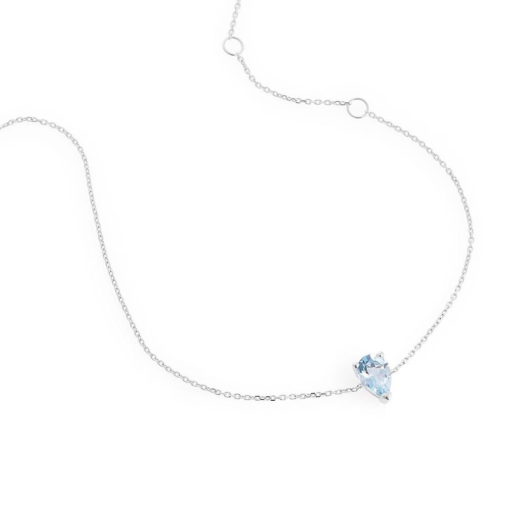 Bracciale Punto Luce Am&eacute;lie Oro Bianco Topazio