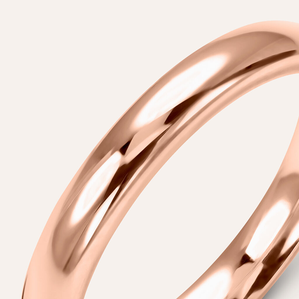Fede Comoda 3 mm Oro Rosa - Fedi Unisex | Stroili