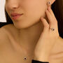 Orecchini Lobo Jasmine Oro Bianco Rodolite Diamante