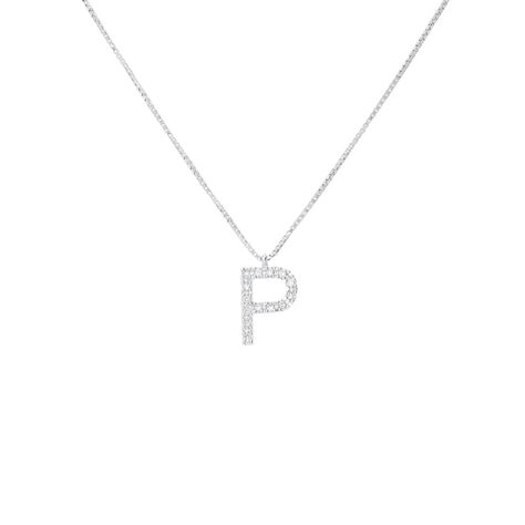 Collana Diamond Letters Oro Bianco Diamante - Collane Donna | Stroili