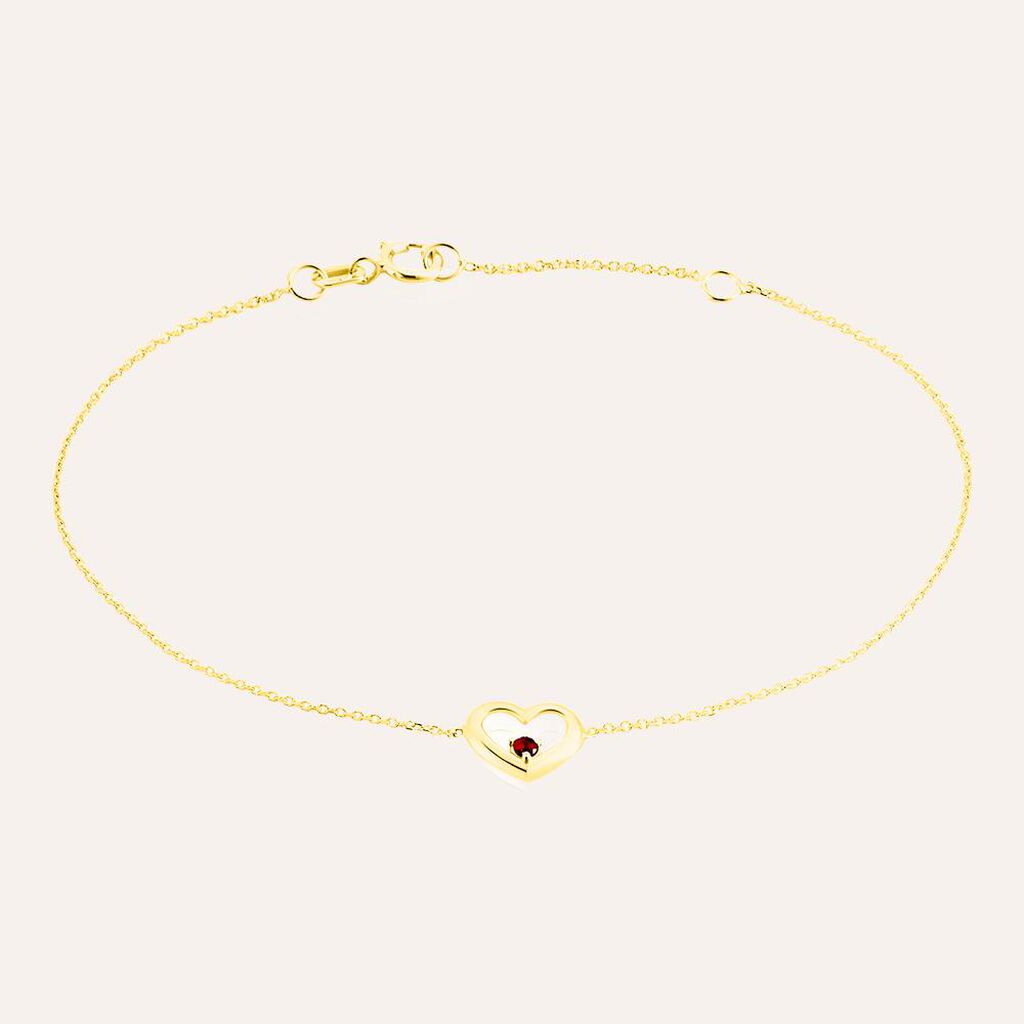 Bracciale Charlotte Oro Giallo Rubino