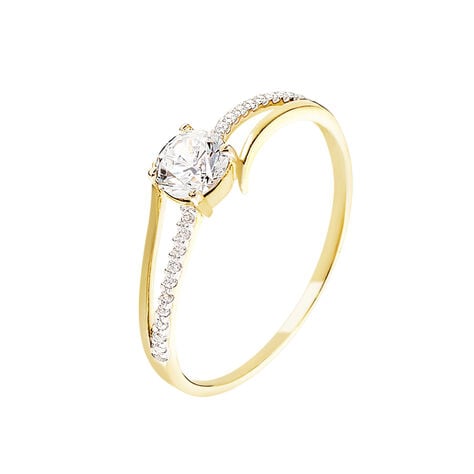 Anello Solitario Claire Oro Giallo Cubic Zirconia - Anelli con Pietre Donna | Stroili