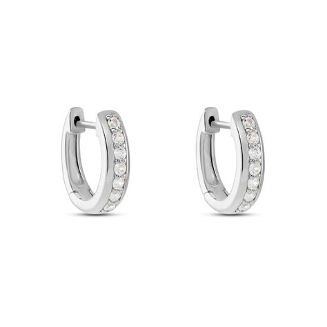 Orecchini A Cerchio Silver Elegance Argento Rodiato Cubic Zirconia - Orecchini a Cerchio Donna | Stroili