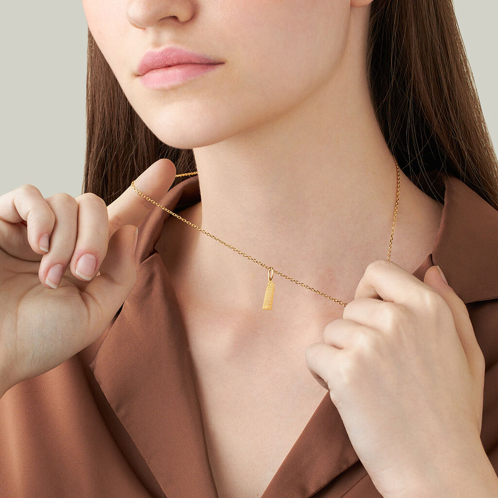 Pendente Poème Oro Giallo - Ciondoli con Incisione Donna | Stroili
