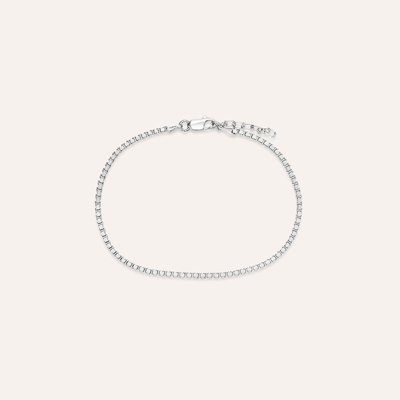 Bracciale Catena Gentleman Argento Rodiato - Bracciali Uomo | Stroili