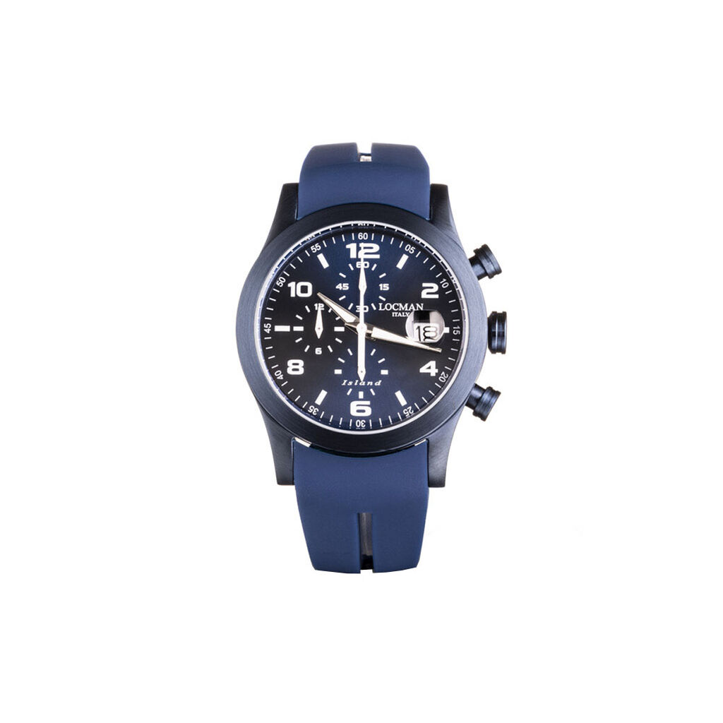 Orologio Al Quarzo Locman Island 0618b02s-blblwhsb - Orologi con Datario Uomo | Stroili