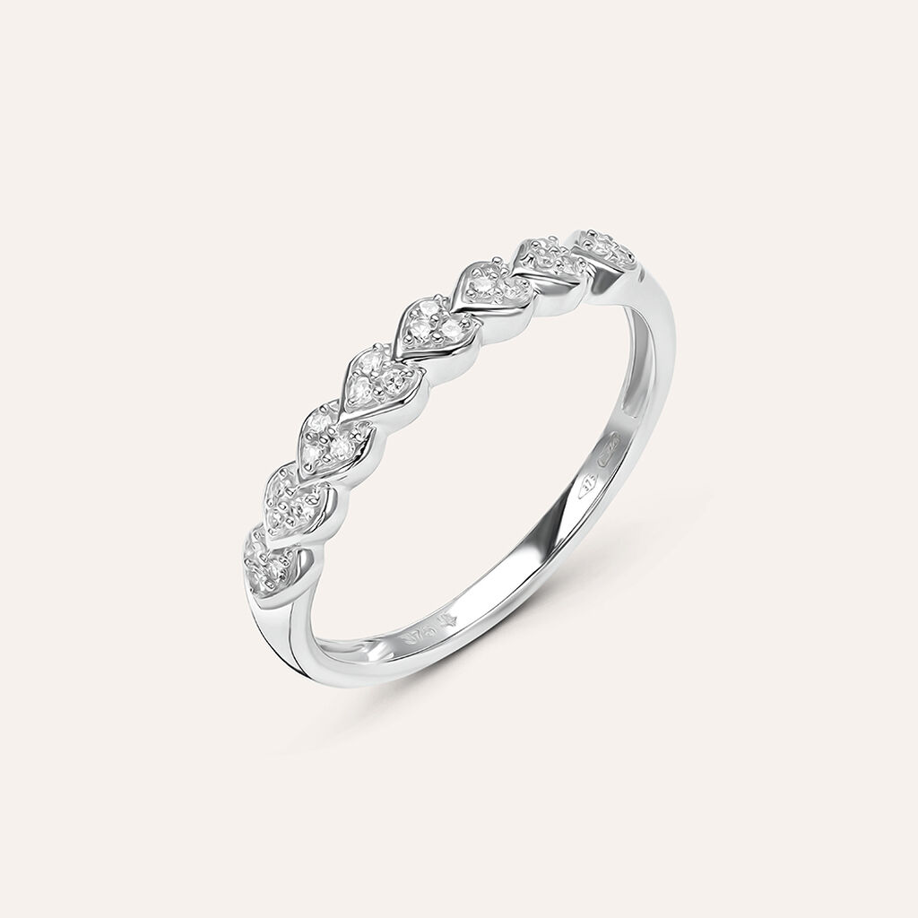 Anello Riviere Sophia Oro Bianco Diamante