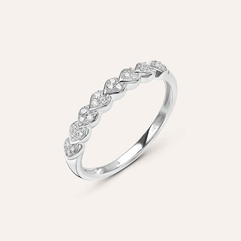 Anello Riviere Sophia Oro Bianco Diamante - Anelli Riviere Donna | Stroili