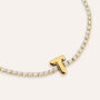 Bracciale Tennis Aura Acciaio Dorato Cubic Zirconia