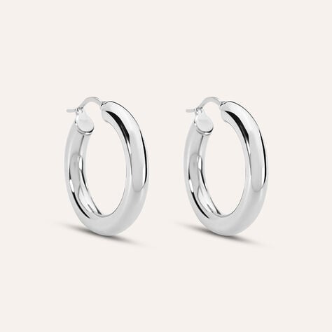 Orecchini A Cerchio Moonlight Acciaio - Orecchini a Cerchio Donna | Stroili