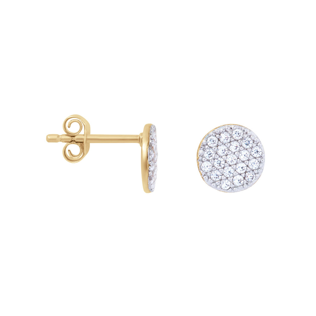 Orecchini Lobo Golden Dream Placcato Oro Giallo Cubic Zirconia - Orecchini a Lobo Donna | Stroili