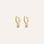Orecchini A Cerchio Punto Luce Golden Dream Placcato Oro Giallo Cubic Zirconia