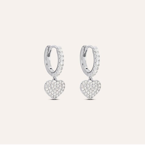 Orecchini A Cerchio Silver Moments Argento Rodiato Cubic Zirconia - Orecchini a Cerchio Donna | Stroili