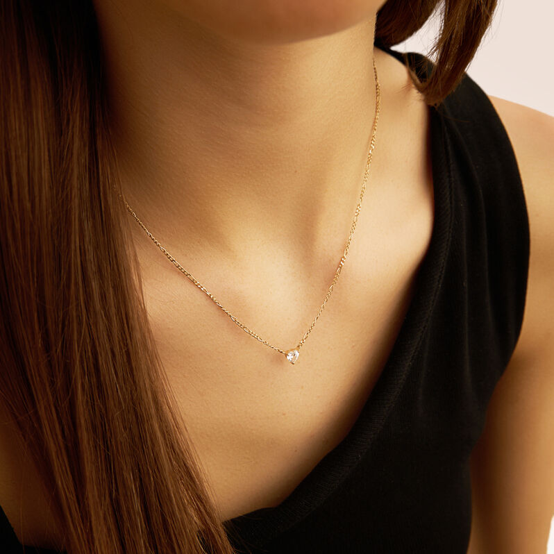 Collana Punto Luce Claire Oro Giallo Cubic Zirconia - Collane Punto Luce Donna | Stroili