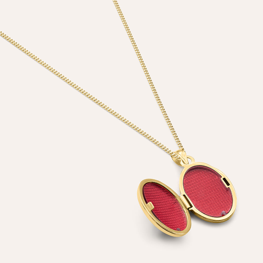 Pendente Portafoto Po&egrave;me Oro Giallo