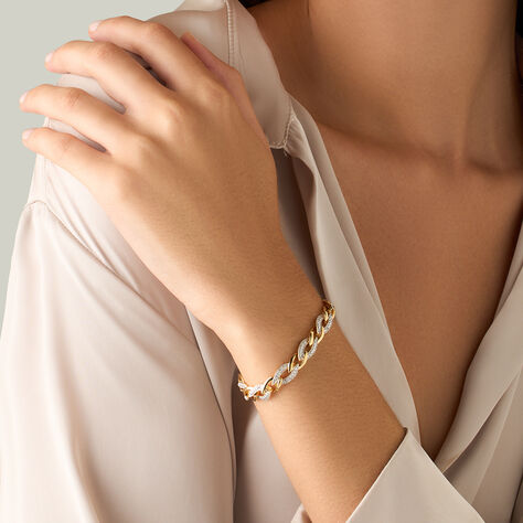 Bracciale Catena Golden Dream Placcato Oro Giallo Cubic Zirconia - Bracciali Amicizia Donna | Stroili