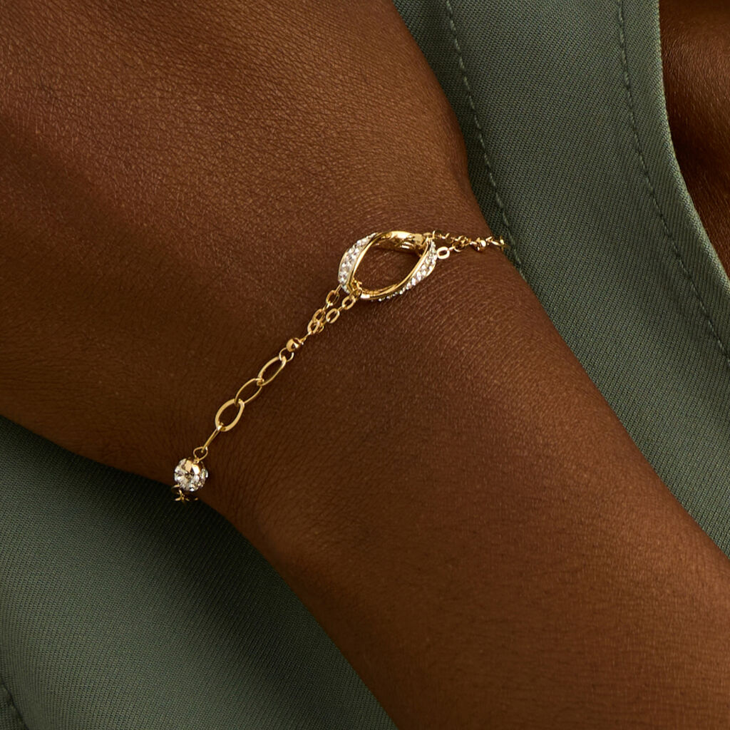 Bracciale Crystal Gold Oro Giallo Cristallo