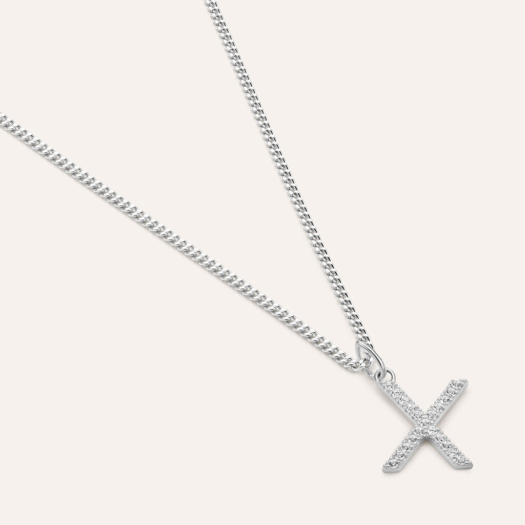 Pendente Poème Oro Bianco Cubic Zirconia - Ciondoli Donna | Stroili