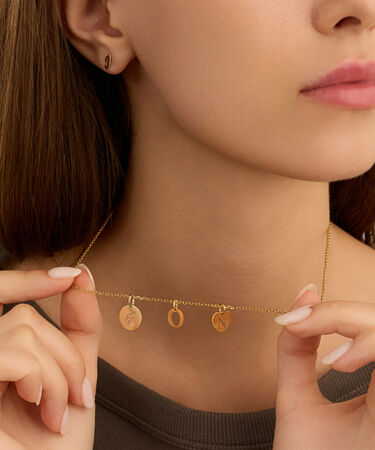 Pendente Po&egrave;me Oro Giallo Cubic Zirconia
