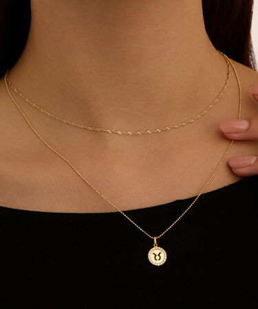 Pendente Po&egrave;me Oro Giallo Cubic Zirconia