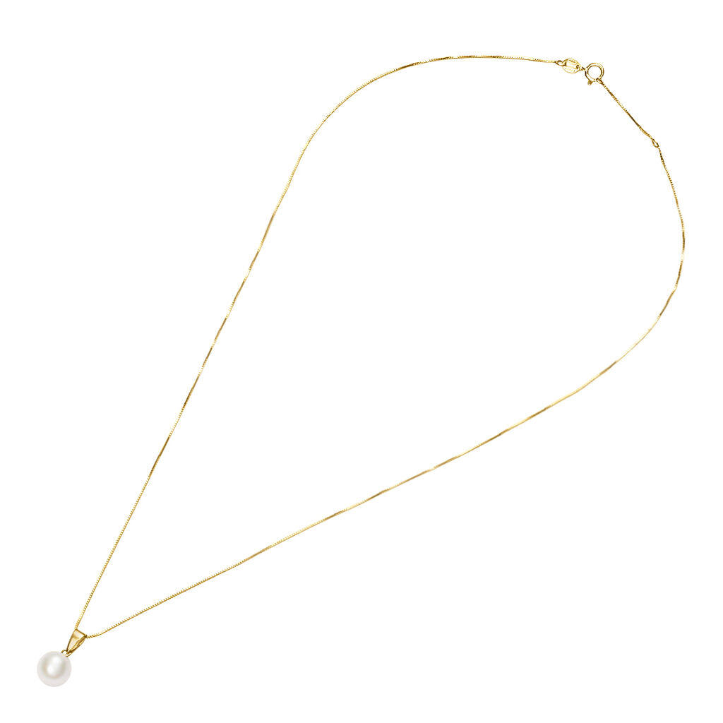 Collana Gabrielle Oro Giallo Perla D'Acqua Dolce - Collane Donna | Stroili