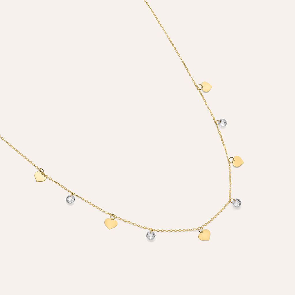 Collana Beverly Oro Giallo Cubic Zirconia