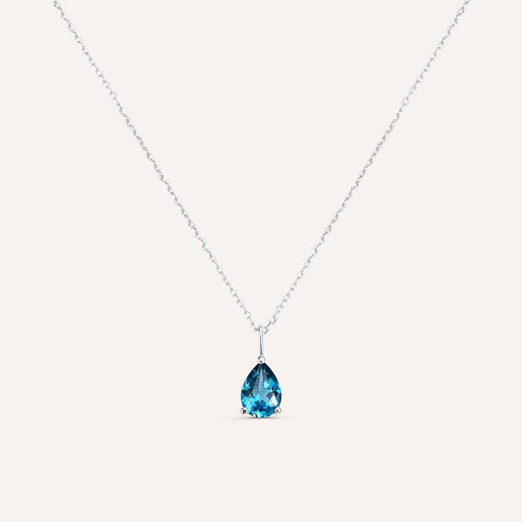 Collana Punto Luce Amélie Oro Bianco Topazio - Collane Punto Luce Donna | Stroili