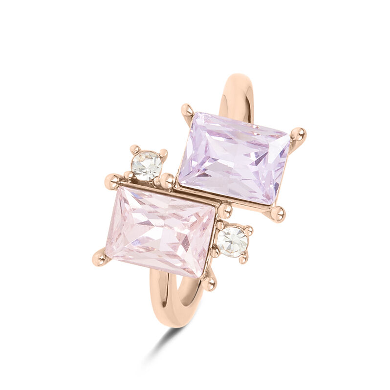 Anello Fantasia Violet Ottone Rosa Cristallo - Anelli con Pietre Donna | Stroili
