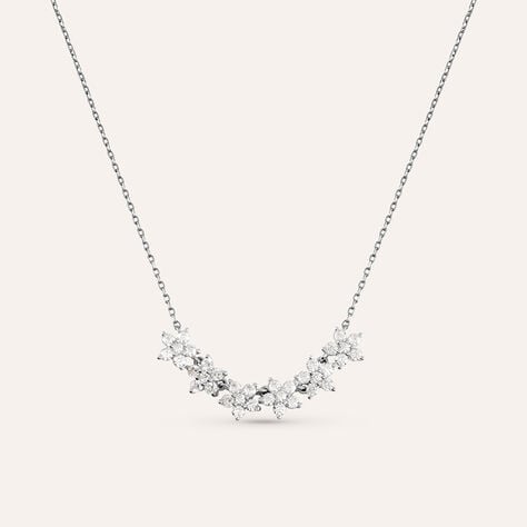 Collana Claire Oro Bianco Cubic Zirconia - Collane Donna | Stroili