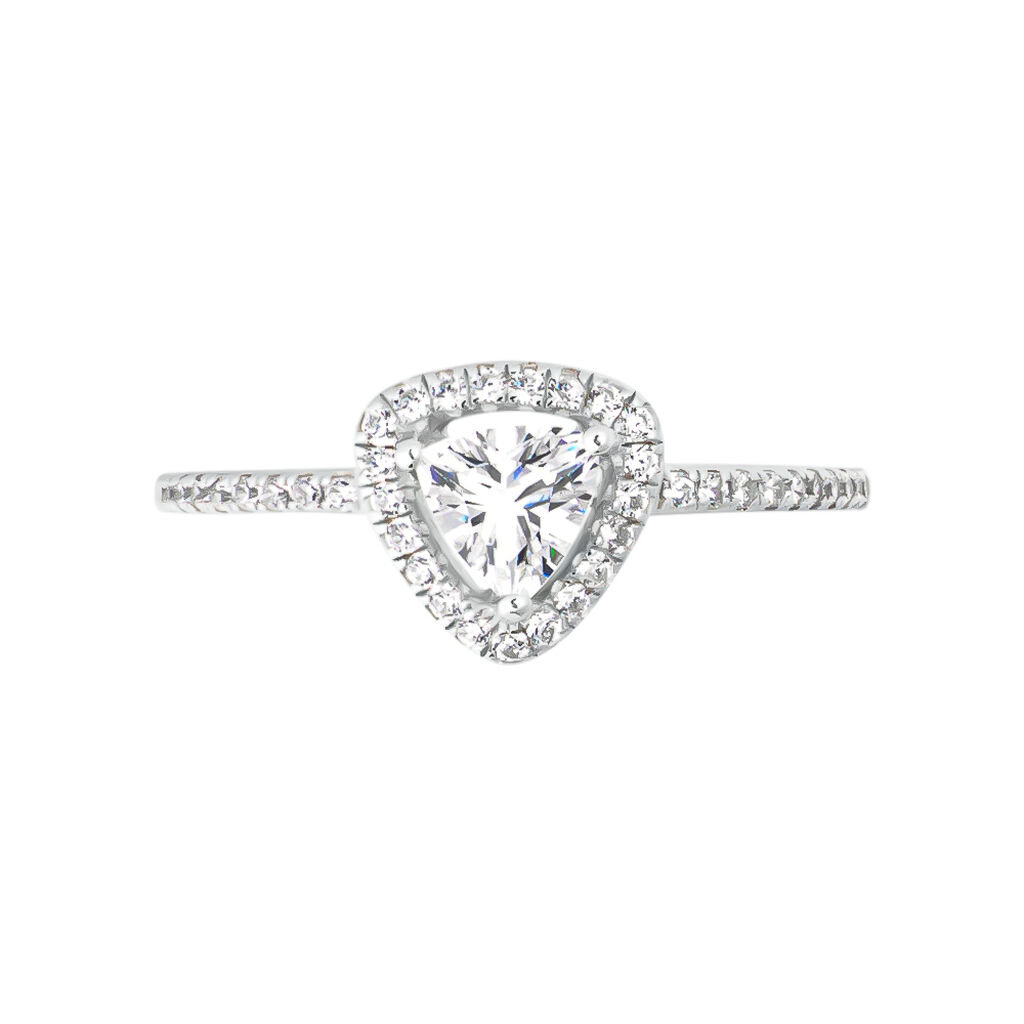 Anello Solitario Silver Elegance Argento Rodiato Cubic Zirconia - Anelli con Pietre Donna | Stroili