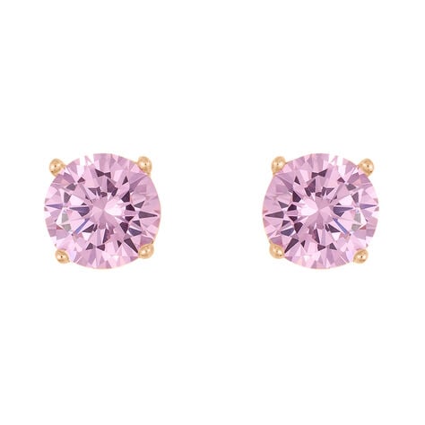 Orecchini Lobo Punto Luce Silver Rainbow Argento Rosa Cubic Zirconia - Orecchini a Lobo Donna | Stroili