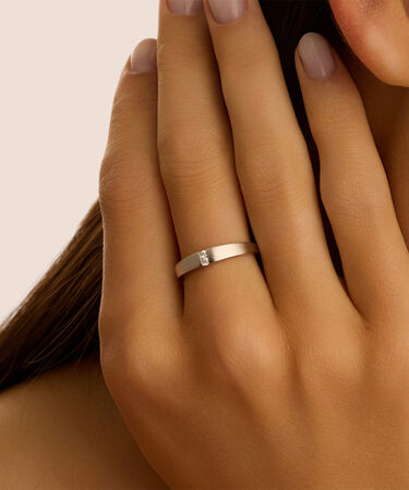 Anello Fedina Silver Collection Argento Rodiato Cubic Zirconia