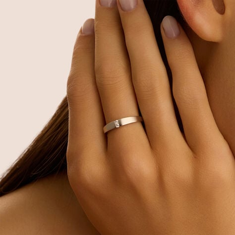 Anello Fedina Silver Collection Argento Rodiato Cubic Zirconia - Anelli con Pietre Donna | Stroili