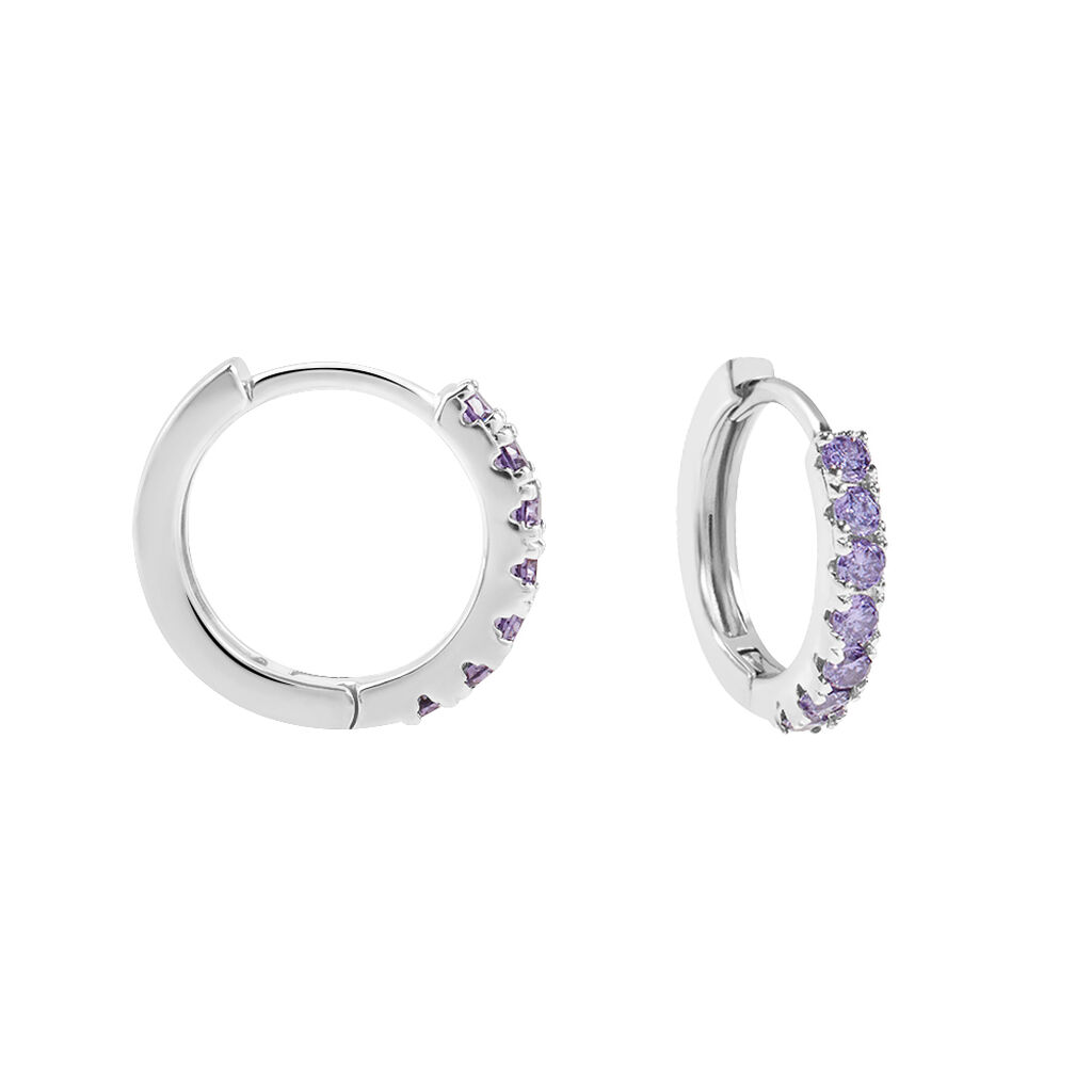 Orecchini A Cerchio Silver Rainbow Argento Rodiato Cubic Zirconia - Orecchini a Cerchio Donna | Stroili
