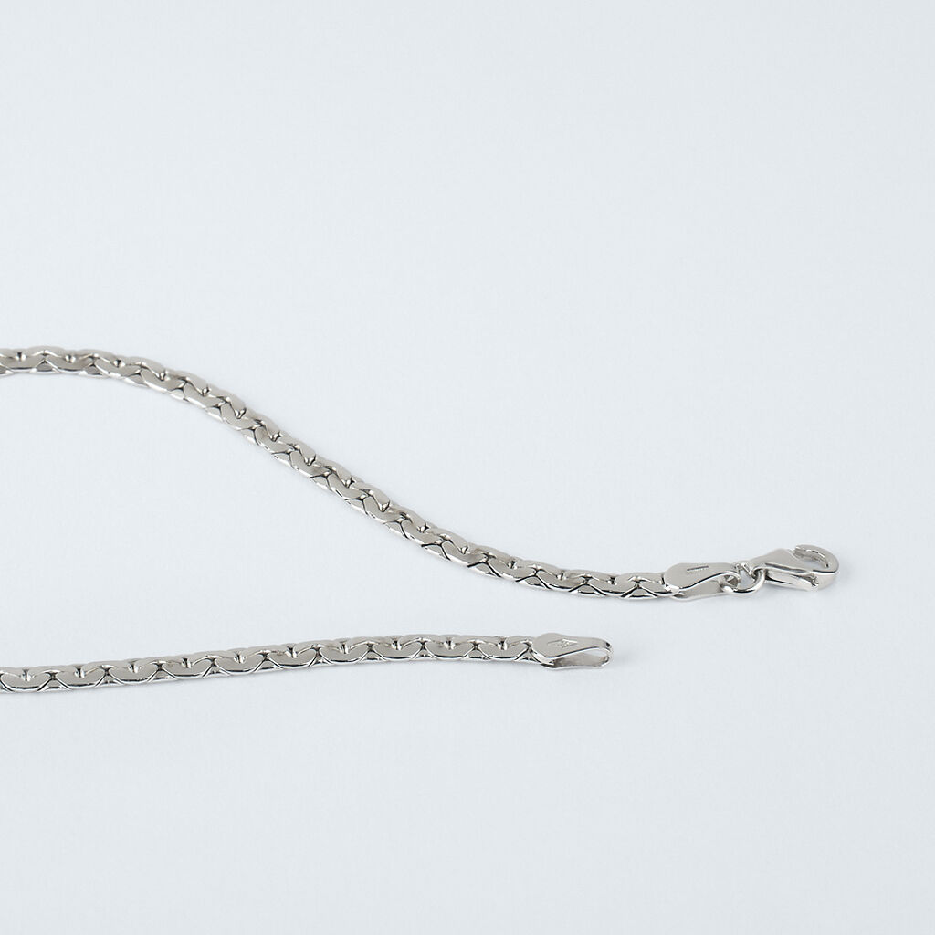 Bracciale Catena Colette Oro Bianco - Bracciali Donna | Stroili