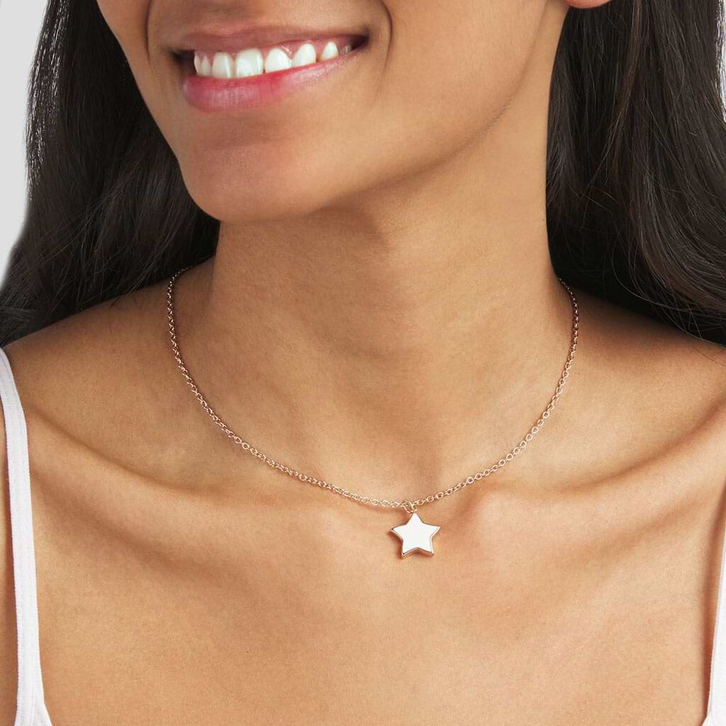 Collana Lady Sweet Acciaio Rosato Stella marina - Collane Donna | Stroili